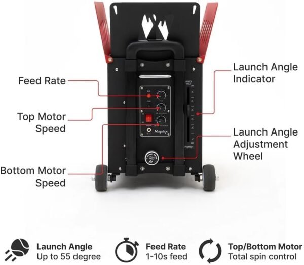 Nisplay Portable Tennis Ball Machine (26lbs)