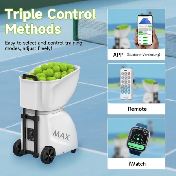 Buy PUSUN PT-Max C Automatic Tennis Ball Machine 145+ Ball APP Remote Training | Rendan Sport Shop