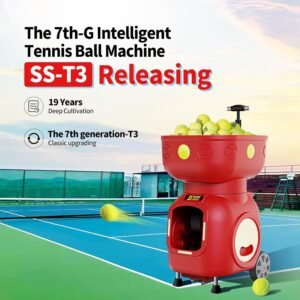 Buy Siboasi SS-T3 Tennis Ball Machine – High Speed, Battery Remote Stable Feed - Image 8
