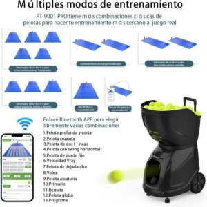 Buy PUSUN PT-9001 Tennis Ball Machine - 150+ Ball APP Remote Intelligent Training Buy PUSUN PT-9001 Tennis Ball Machine - 150+ Ball APP Remote Intelligent Training - Image 8