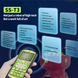 Buy Siboasi SS-T3 Tennis Ball Machine – High Speed, Battery Remote Stable Feed - Image 5