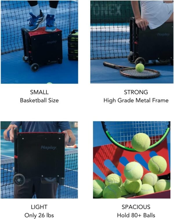 Nisplay Portable Tennis Ball Machine (26lbs)