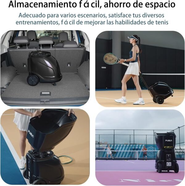 Buy PUSUN PT-9001 Tennis Ball Machine - 150+ Ball APP Remote Intelligent Training