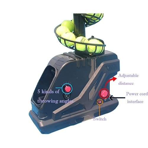 Anbt Portable Tennis Ball Machine – Plug-In & Battery Powered | 50 Ball Capacity | Buy at Rendan Sport Shop