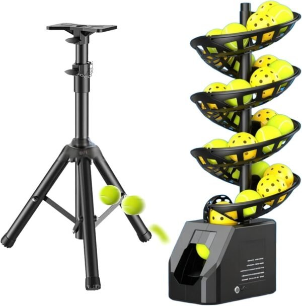 Buy Tennis Baller Automatic Ball Tosser 33 Ball Capacity Portable Serving Machine