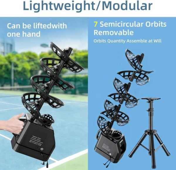 Buy Tennis Baller Automatic Ball Tosser 33 Ball Capacity Portable Serving Machine