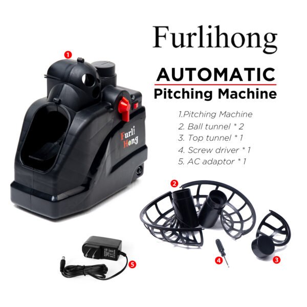 Furlihong 6802BH 2-in-1 Baseball and Tennis Ball Launcher – Battery or AC Powered | Rendan Sport Shop
