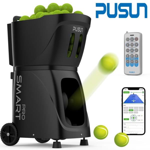 Buy PT-Smart Pro Tennis Ball Machine – Internal Oscillation, Centered Ejection & APP Remote Control