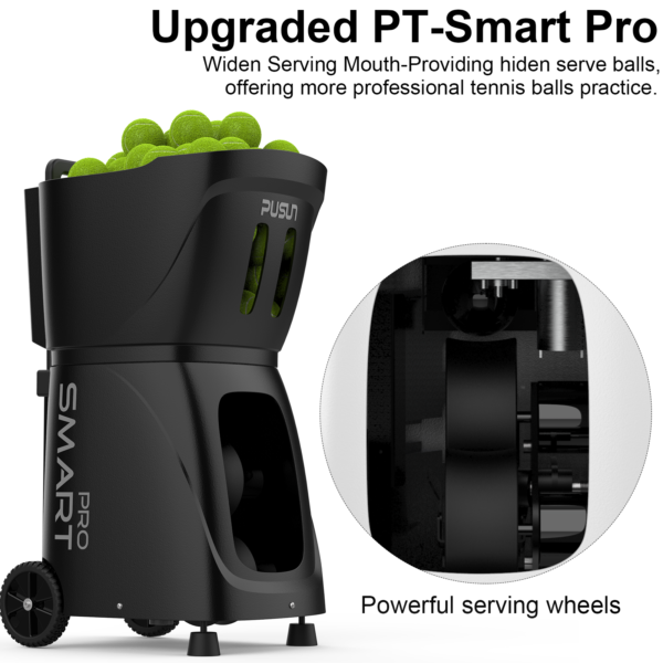 Buy PT-Smart Pro Tennis Ball Machine – Internal Oscillation, Centered Ejection & APP Remote Control