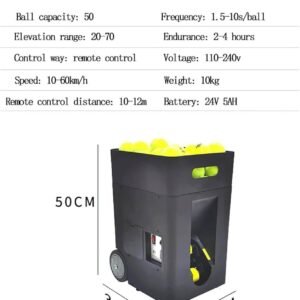 Automatic Tennis Ball Machine – Smart APP & Remote Control | 50 Ball Capacity | Rendan Sport Shop Automatic Tennis Ball Machine – Smart APP & Remote Control | 50 Ball Capacity | Rendan Sport Shop - Image 6