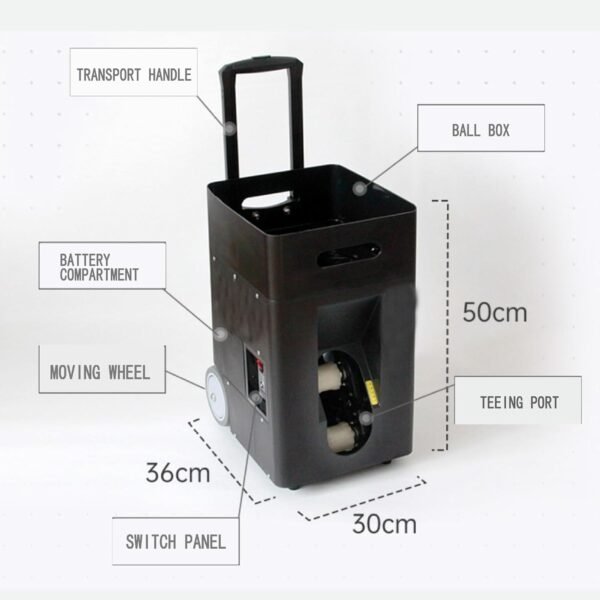 Automatic Tennis Ball Machine – Smart APP & Remote Control | 50 Ball Capacity | Rendan Sport Shop