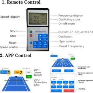 Lmuwecno Tennis Ball Machine – Smart APP and Wireless Remote, 50 Ball Capacity | Rendan Sport Shop - Image 6