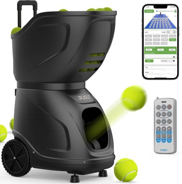 Buy PT-Smart Pro tennis ball machine – Remote Control, Oscillation, Variable Speed