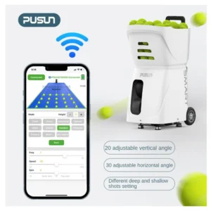 PT-Smart Tennis Ball Machine Portable Battery Powered White PT-Smart Tennis Ball Machine Portable Battery Powered White - Image 4
