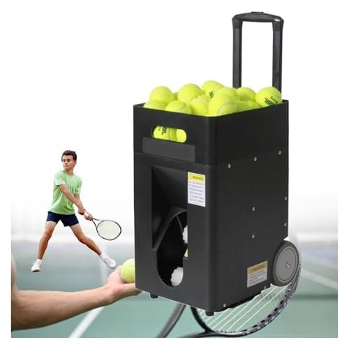 Automatic Tennis Ball Machine – Smart APP & Remote Control, Adjustable Angle & Speed, 50 Ball Capacity