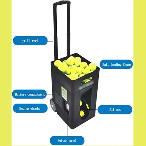 MAHWER Portable Automatic Tennis Ball Launcher with APP Remote