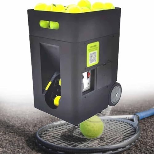 MAHWER Tennis Ball Machine, Portable Automatic Tennis Ball Launcher MAHWER Tennis Ball Machine, Portable Automatic Tennis Ball Launcher