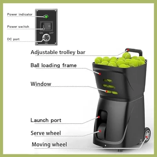 MAHWER Tennis Ball Tosser for Self-Play – Beginner Friendly Ball Launcher