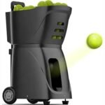 MAHWER Tennis Ball Tosser – Portable Automatic Ball Launcher, APP Control, 100 Ball Capacity (Black)
