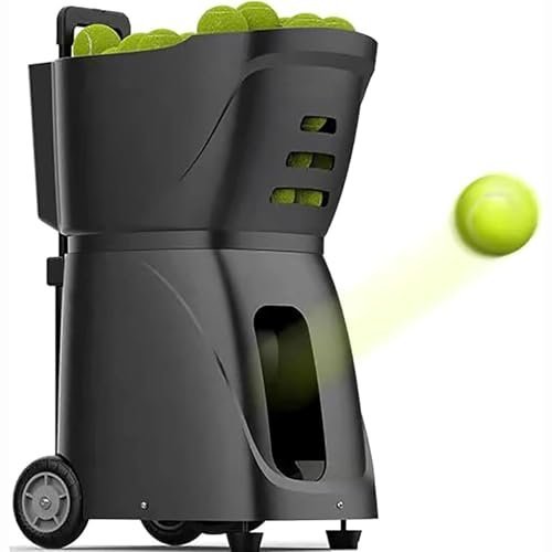 MAHWER Tennis Ball Tosser – Portable Automatic Ball Launcher, APP Control, 100 Ball Capacity (Black) MAHWER Tennis Ball Tosser – Portable Automatic Ball Launcher, APP Control, 100 Ball Capacity (Black)