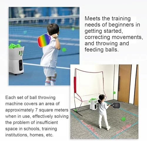Buy NUHGFTYBF Portable Tennis Ball Machine – APP & Remote Control