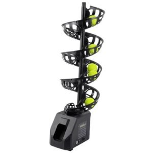 Portable Tennis Ball Thrower – Automatic Plug-In Tennis Serving Machine, 33 Ball Capacity, Adjustable Angle (Indoor & Outdoor Use)