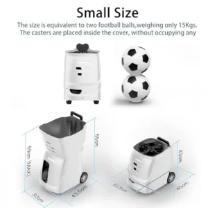 Buy PP Smart Tennis Ball Machine – APP-Controlled, 80+ Ball Capacity, Adjustable Speed & Spin - Image 3