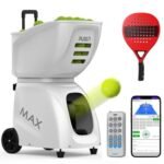 PT MAX C Padel Ball Machine – 140 MPH Automatic Feeder, 145+ Ball Capacity, APP & Remote Control (White)