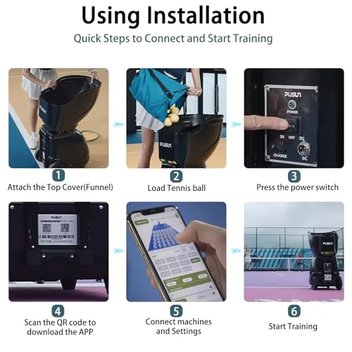 PT Smart Tennis Ball Machine – APP-Controlled Personal Coach for Every Skill Level
