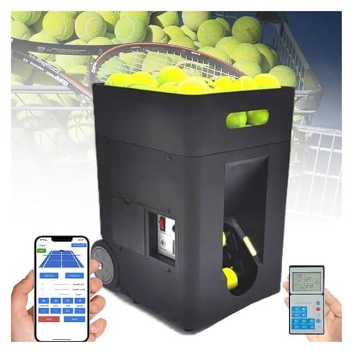 Tennis Ball Machine,Tennis Training Equipment, Tennis Ball Launcher Machine, Tennis Ball Launcher with Adjustable Serving Frequency and Automatic...