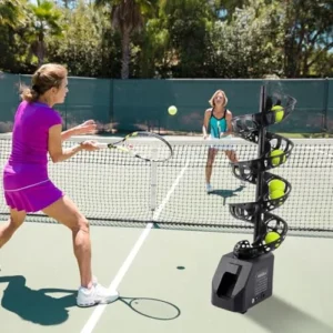 Buy Portable Tennis Ball Thrower – Plug-In Automatic Serving Machine, 33 Ball Capacity - Image 5