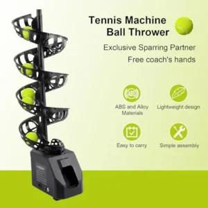 Buy Portable Tennis Ball Thrower – Plug-In Automatic Serving Machine, 33 Ball Capacity - Image 3