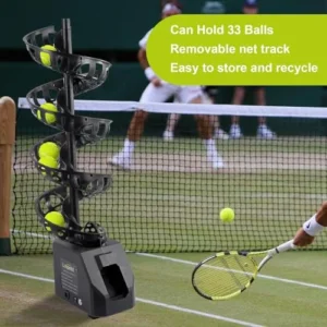 Buy Portable Tennis Ball Thrower – Plug-In Automatic Serving Machine, 33 Ball Capacity - Image 6