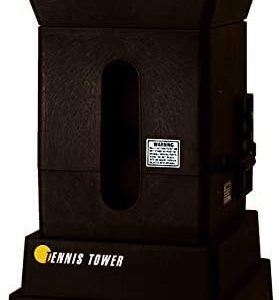 Tennis Tower Player Model Tennis Ball Machine – Patented Player Mode, FM Multi-Function Remote, 225 Ball Capacity – Made in USA