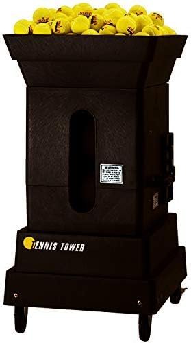 Tennis Tower Player Model Tennis Ball Machine – Patented Player Mode, FM Multi-Function Remote, 225 Ball Capacity – Made in USA Tennis Tower Player Model Tennis Ball Machine – Patented Player Mode, FM Multi-Function Remote, 225 Ball Capacity – Made in USA