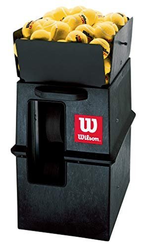 Wilson Portable Tennis Ball Machine – 75 MPH Adjustable Spin, 110 Ball Capacity, 4-Hour Battery, Built-In Oscillator Wilson Portable Tennis Ball Machine – 75 MPH Adjustable Spin, 110 Ball Capacity, 4-Hour Battery, Built-In Oscillator
