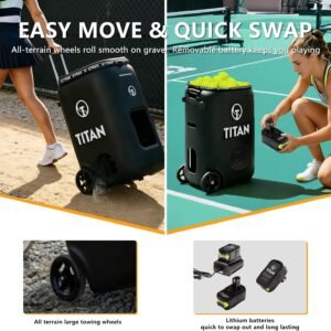 Titan ONE Tennis Ball Machine with 130-Ball Capacity & Internal Oscillation Titan ONE Tennis Ball Machine with 130-Ball Capacity & Internal Oscillation - Image 3