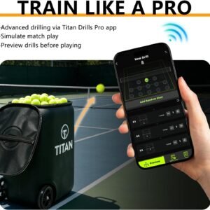 Titan ONE Tennis Ball Machine with 130-Ball Capacity & Internal Oscillation Titan ONE Tennis Ball Machine with 130-Ball Capacity & Internal Oscillation - Image 4