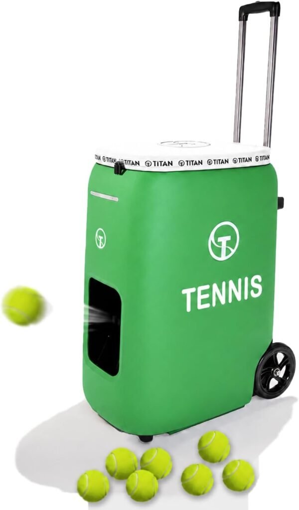 Titan ONE Tennis Ball Machine Titan ONE Tennis Ball Machine with 130-Ball Capacity & Internal Oscillation